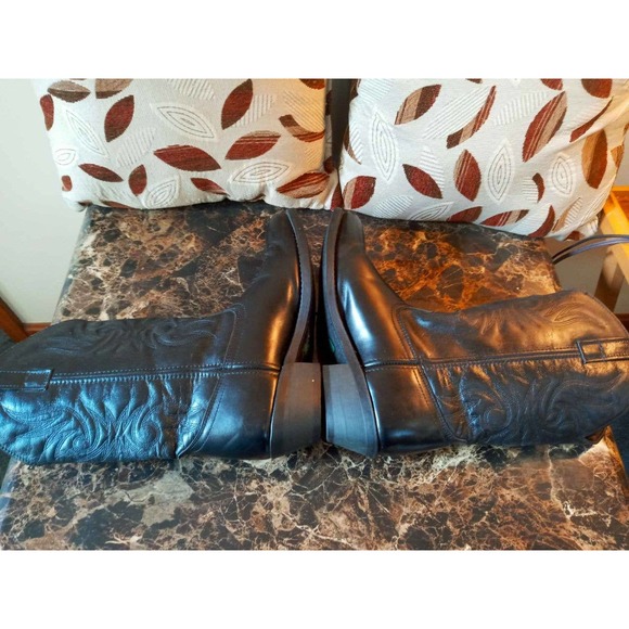 Preowned Men's LAREDO WESTERN BOOTS Style# 4240 - Size 10D / Black - Picture 9 of 11